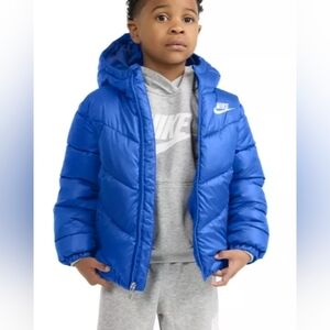 Nike Boys Sportswear Neutral All Day Play Full Zip Puffer Jacket Game Royal Blue